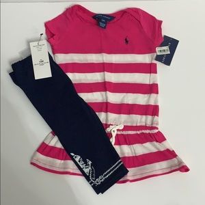 New! Polo Ralph Lauren matching set size 12 months